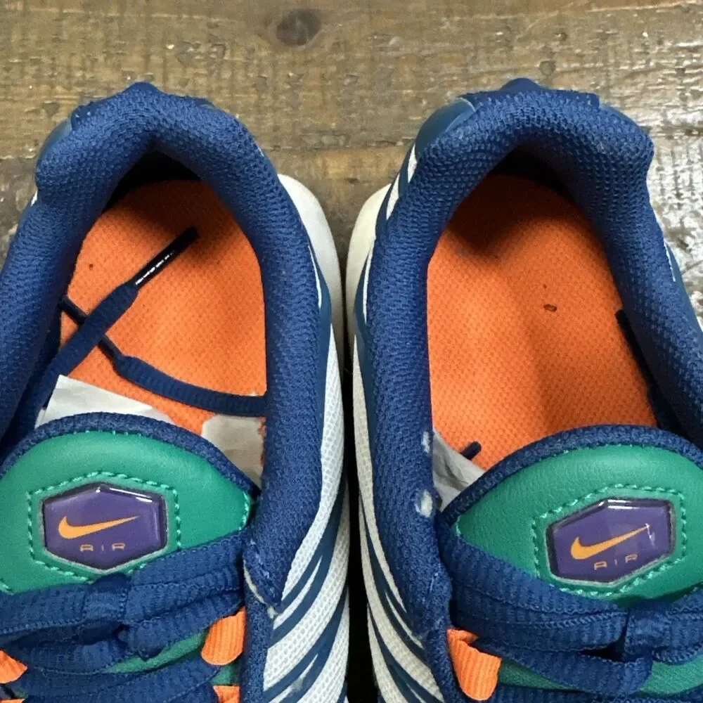 Nike Air Max Plus TN Tuned Air Youth 5.5Y Blue White Orange Sneakers